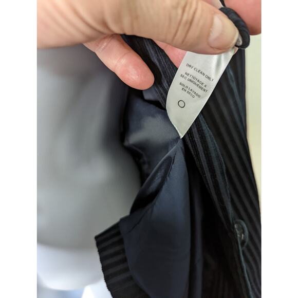 Frame Fine Variegated  Blazer Navy Twilight Corduroy Striped NWOT Women's  6 - Picture 5 of 10